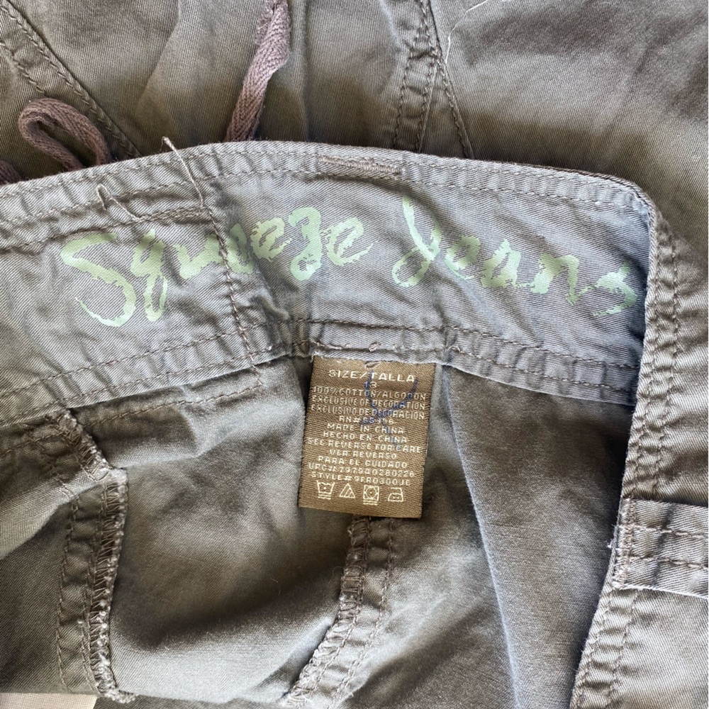 Squeeze jeans size 13 Cotten green with zipper - Picture 7 of 8